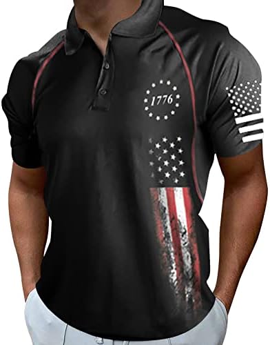 2023 Нови Мъжки Американски Ризи Falg С Къс ръкав Performance Патриотическая Риза Забавно Риза Топ С Дълъг Ръкав Памук