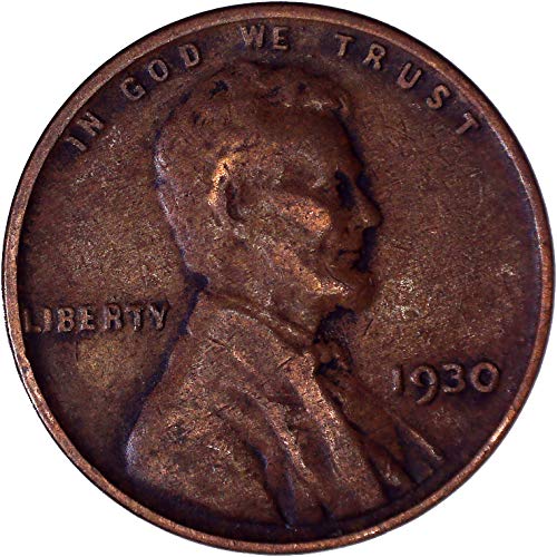 1930 Линкълн пшеничен цент 1C много добър