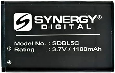 Батерия за цифров баркод скенер Synergy, съвместим със скенер баркод Nokia 3109 Classic, (литиево-йонна, 3,7, 1200 mah) голям капацитет, подмяна на батерия Nokia BL-5C