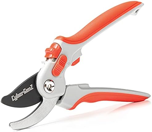 Комплект градински ножици CyberGenZ - 8 Професионални ножици за подстригване с обходом и Наковалнята, за тежки условия