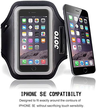 JOTO Превръзка на ръката Apple iPhone SE, Калъф-превръзка от неопрен за спортни упражнения за iPhone SE 5S 5C 5, с държач