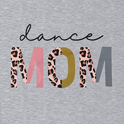 BANGELY Dance Mom Hoody Дамски Забавно Леопардовая Ретро Мама Пуловер С Надпис Подарък За Учители по Танци Мама Риза
